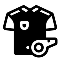 Referee Glyph Icon