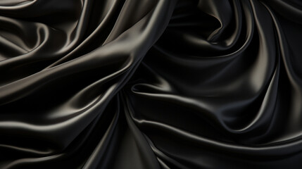 Fototapeta premium black satin background HD 8K wallpaper Stock Photographic Image