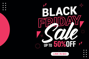 flat black Friday Instagram posts collection, black Friday banner, Instagram post, sale social media banner template with black background