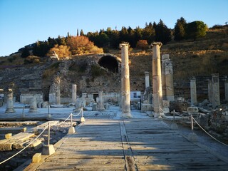 Ephesos antike römische Stadt an der türkischen Ägäis