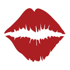 Stylish , fashionable  and awesome  Lips typography art and illustrator