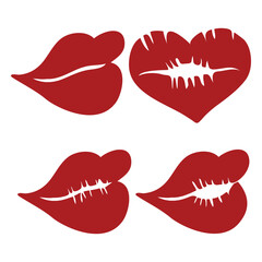 Stylish , fashionable  and awesome  Lips typography art and illustrator