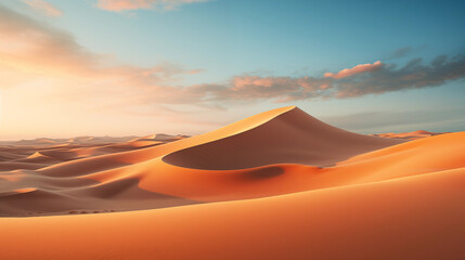 Fototapeta na wymiar Desert landscape. Generative AI