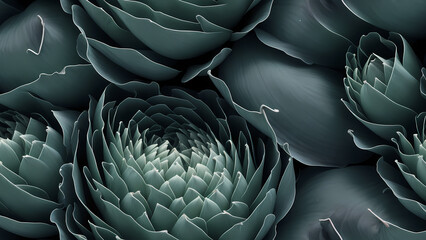 Obraz premium artichoke flower tile seamless repeating pattern