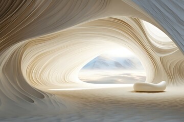 Wärmende Strahlen: Sonnenlicht in der marmorartigen Grotte