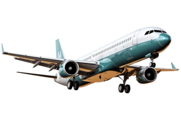 Fototapeten Airplane Flying Isolated on transparent background © Arash