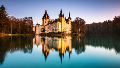 castle on the lake