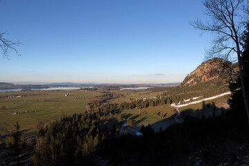 Germany Bavaria landscape on an autumn sunny day
