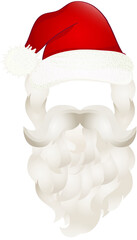 Nikolaus Santa Claus Weihnachtsmann Bart und Mütze