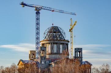 Монтаж купола Кафедрального собора