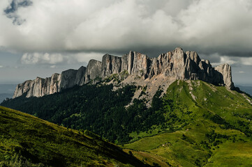 rocks of the Big Thacha in the Republic of Adygea in the Caucasus
