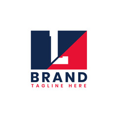 Initial Political and Patriotic L Logo Template, American Letter L Logo Design