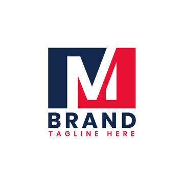 American Letter M Logo Design, Initial Political and Patriotic M Logo Template