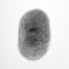  fingerprint on a white background