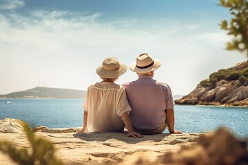 Fototapeta premium couple on the beach
