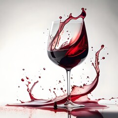 red wine splash, generative AI