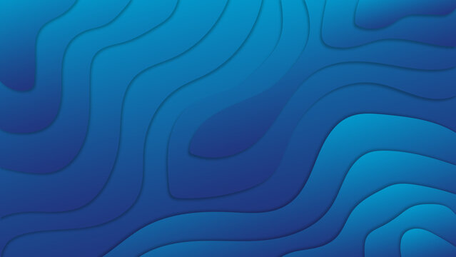 Light blue and dark blue gradient waves background design-01-01 © KodersPoint