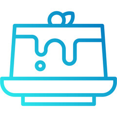 Pudding vector icon design .svg
