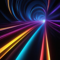 abstract background with glowing neon lines. 3d rendering abstract background with glowing neon lines. 3d rendering 3d rendering of abstract digital technology background