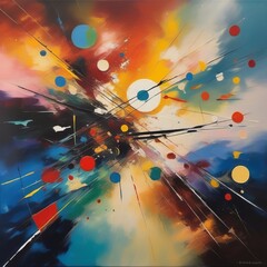 abstract painting with a beautiful colorful backgrounds abstract painting with a beautiful colorful backgrounds abstract painting. colorful background.
