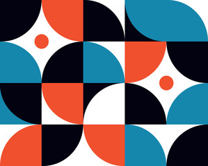 Obraz premium abstract background, a pattern of geometric shape. the modern element is a circle, a line in the style of minimalism. for print. banner, web, business ideas. vector art illustration.