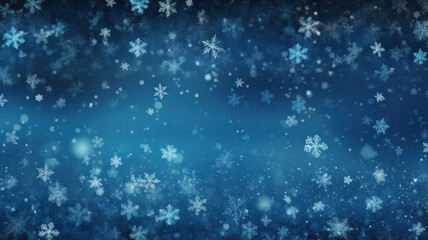 Blue and Azure Winter Wonderland Background