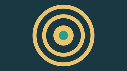 Abstract wavy line target style background.