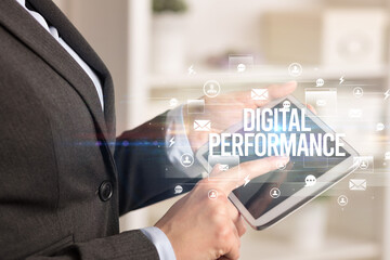 Close-up of a tablet searching modern technology concept