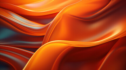 Colorful Silk Fabric: Light Orange and Dark Gold Tones