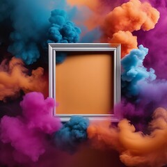 3d rendering of abstract background of colorful frame with golden frame 3d rendering of abstract background of colorful frame with golden frame 3d rendering abstract background with colorful frame.