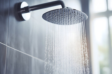 Modern Showerhead Bliss - Generative AI