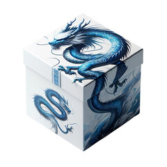 Mystical Dragon Gift Boxes in Blue