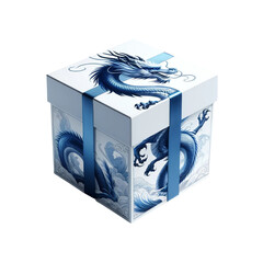 Mystical Dragon Gift Boxes in Blue
