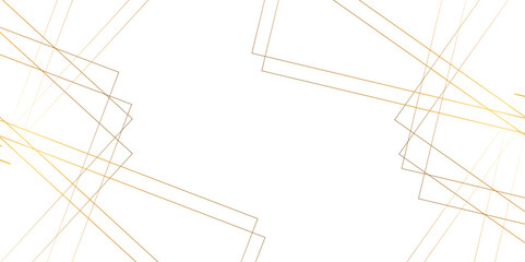 Abstract geometric technological background with golden line. Abstract geometric wave lines with many squares and triangles shape background.Network technology connection web design concept line .