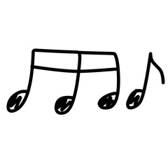 Doodle music note 