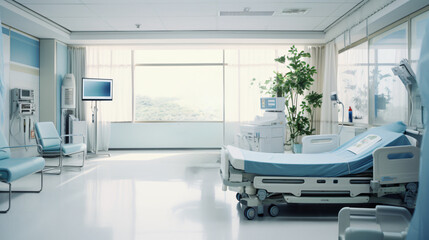 modern hospital room interior