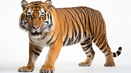 Obraz premium white tiger isolated on white