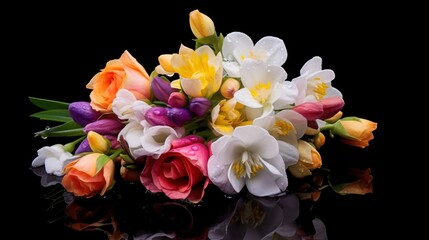 Naklejka na ściany i meble Spring Flowers. Spring Bouquet. Springtime Concept. Mothers day concept.