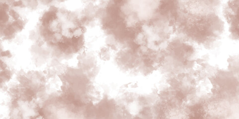 Abstract brown Textured cloud,isolated on white background watercolor smoke background .vintage or antique distressed texture on borders in beige color elegant solid plain white background.