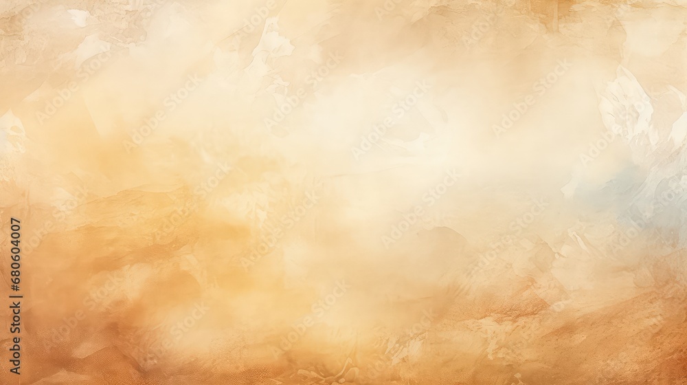 Wall mural brown watercolor background