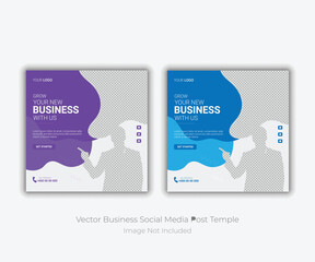 Business social media post design 