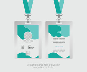 Vector ID Card design temple
