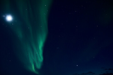 Northern lights at sea