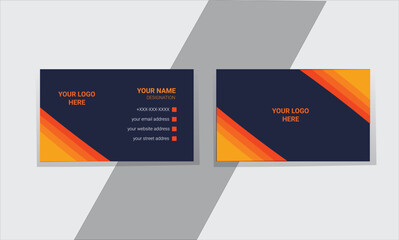 Business card design, corporate presentation ,Vector illustration, double sided business card, Stationery design,  Modern presentation,
tamplate design 