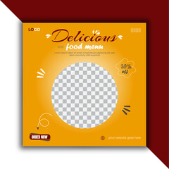 food itam social media post design