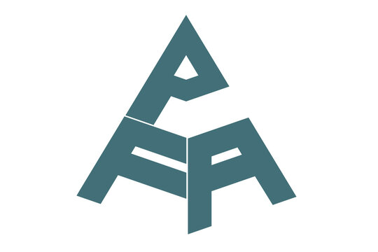 PFA, PF, logos. Abstract initial monogram letter alphabet logo design