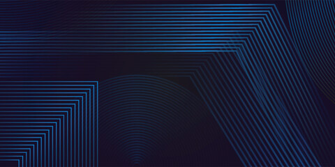 3D modern wave curve abstract presentation background. Luxury paper cut background. Abstract decoration, golden pattern, halftone gradient, 3d vector illustration. Unique dark blue background vector 