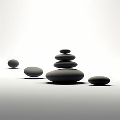 minimalist representations of Zen stones