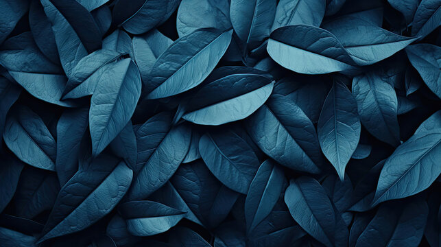 blue spring  leaves texture background 
