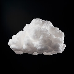 white clouds in the dark